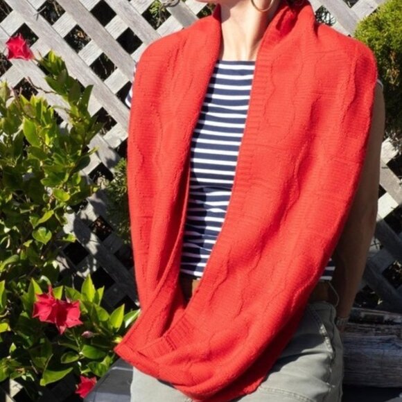 NEW, Coach Cashmere Wool Blend Signature Logo Cable Knit Scarf Shawl - Picture 4 of 16